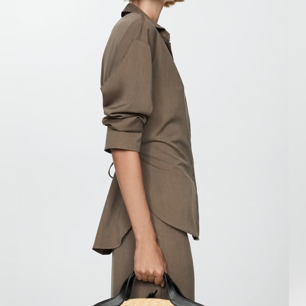 CONCEALED BUTTON SHIRT MANGO 6